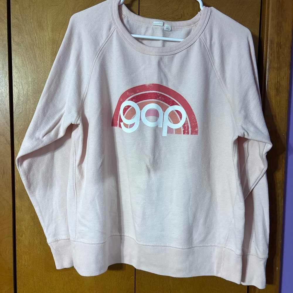 GAP Light Pink Logo Crewneck
